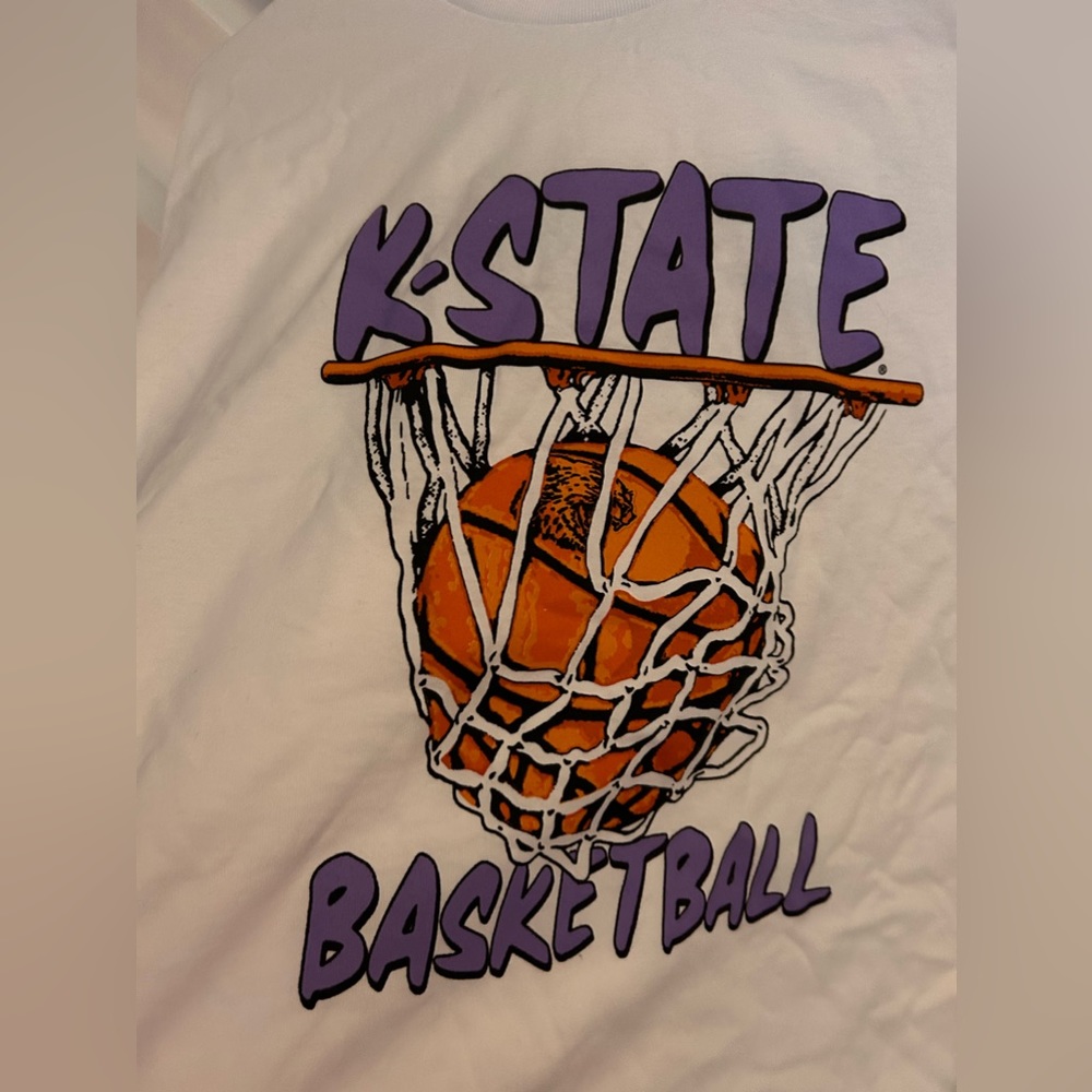 K STATE! basketball unisex XL cotton t shirt